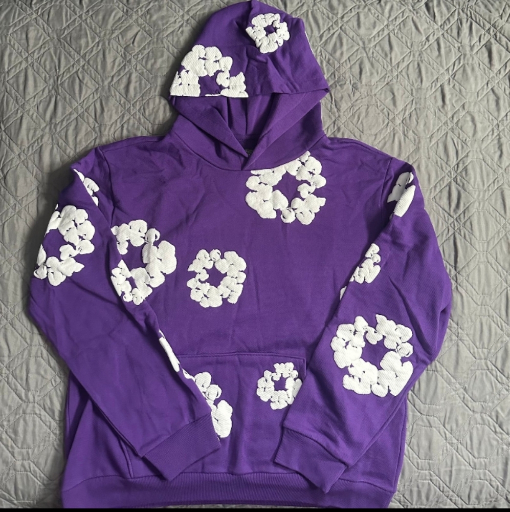 Purple Denim Tears Hoodie Medium